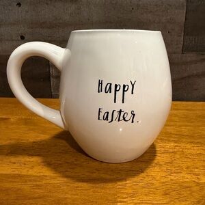 Rae Dunn White Ceramic Easter Mug